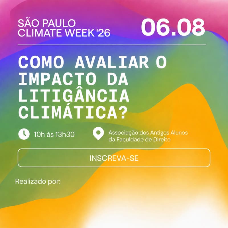 Imagem de capa de Como avaliar o impacto da litigância climática?