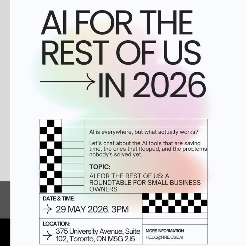 Cover Image for AI for the Rest of Us: A Roundtable for Small Business Owners
