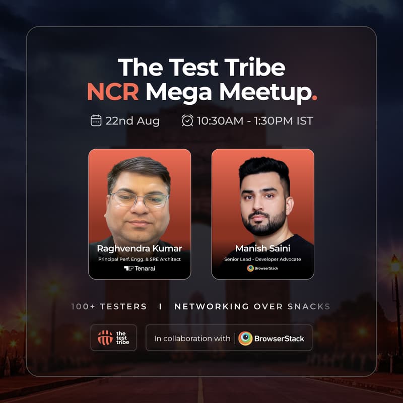 Cover Image for The Test Tribe Mega Meetup - NCR