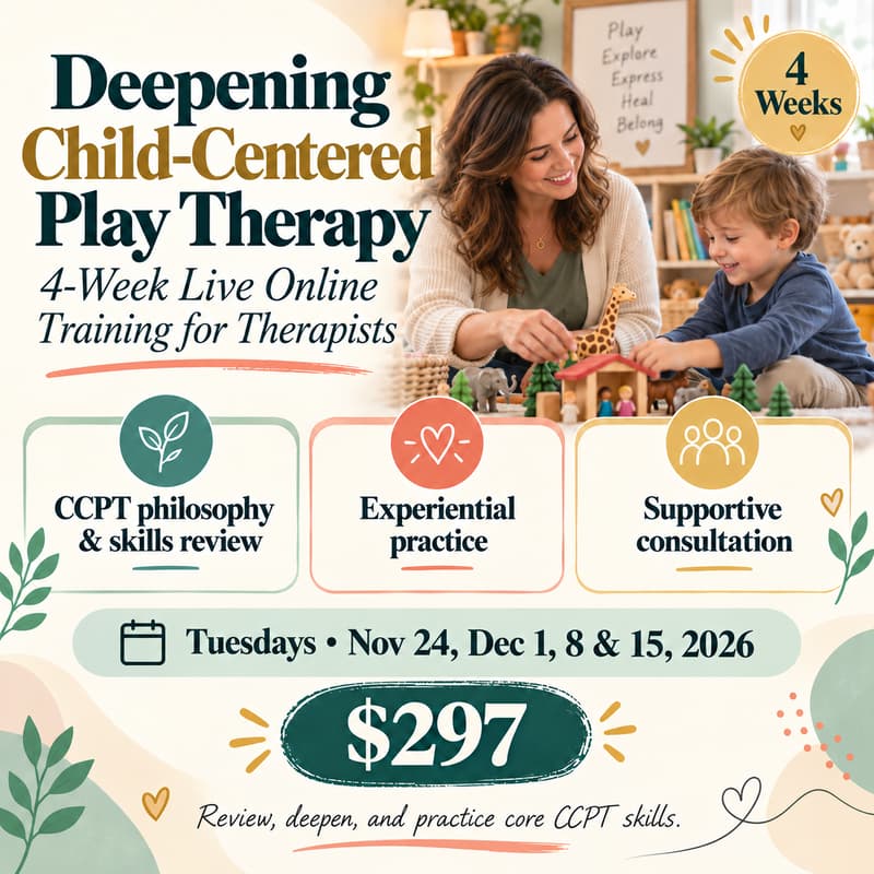 Cover Image for 4-Week Child Centered Play Therapy