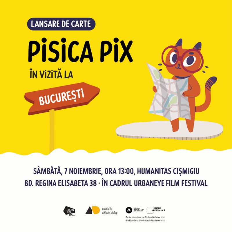 Cover Image for Lansare de carte - Pisica Pix în vizită la București