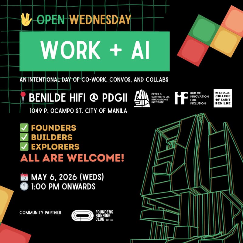 Cover Image for Open Wednesday: WORK + AI @ Benilde HiFi