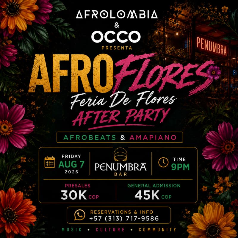 Cover Image for 🌺 AFROFLORES: Feria After Dark