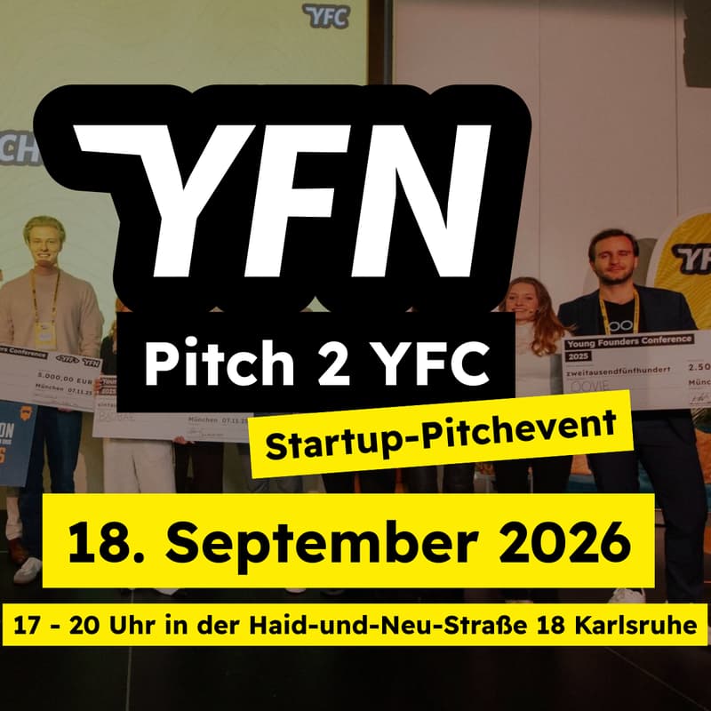 Cover Image for Startup Pitch & Network - Karlsruhe Pitch 2 YFC