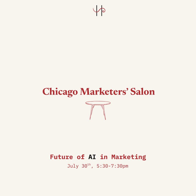 Cover Image for Chicago Marketers' Salon: Future of AI in Marketing