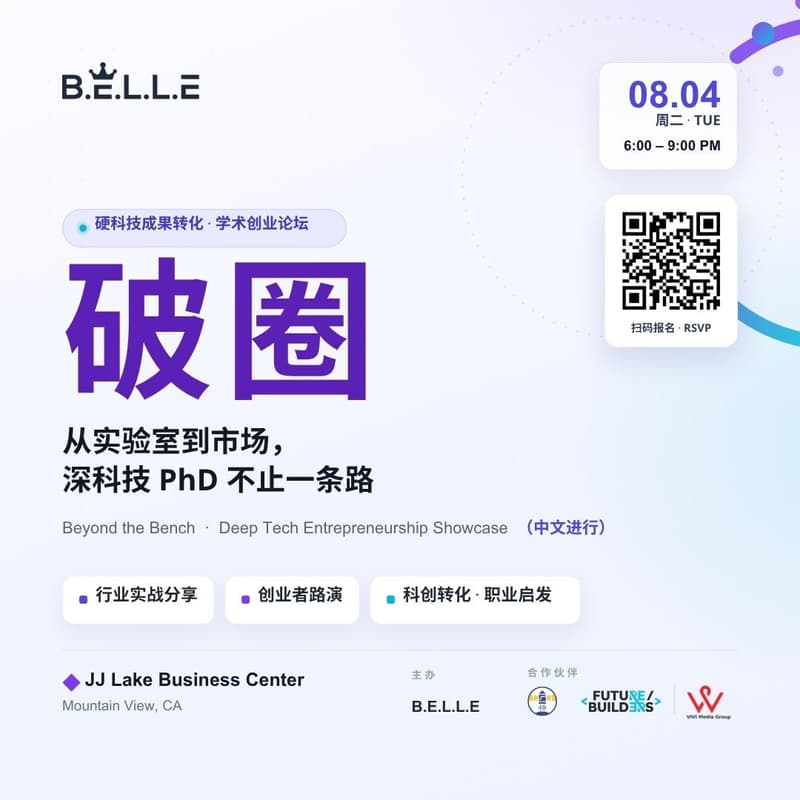 Cover Image for 🚀 Beyond the Bench: Deep Tech Entrepreneurship Showcase ( in Mandarin)