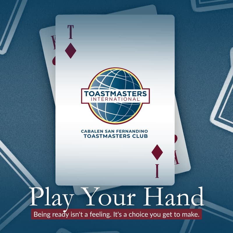 Cover Image for Toastmasters | Play Your Hand