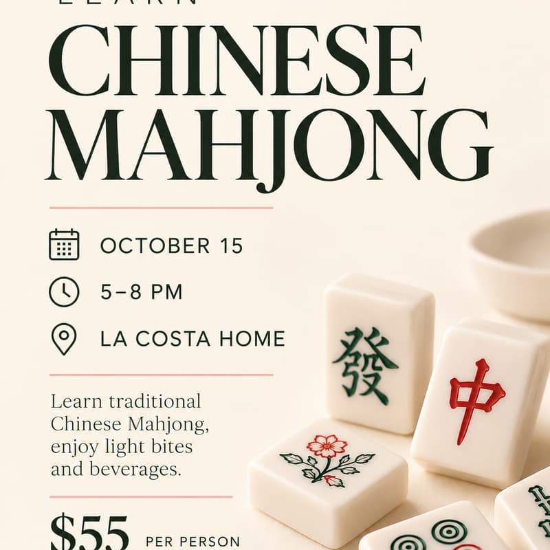 Cover Image for Learn Chinese Mahjong