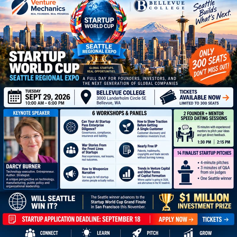 Cover Image for Startup World Cup - Seattle Regional Expo