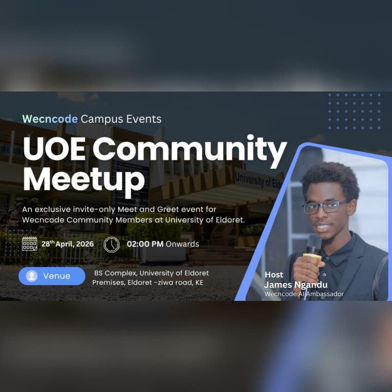 Cover Image for Wecncode UOE Community Meetup