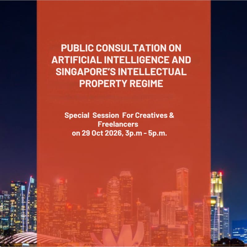 Cover Image for IPOS x Creatives - Consult on Impact of AI on Singapore's IP regime