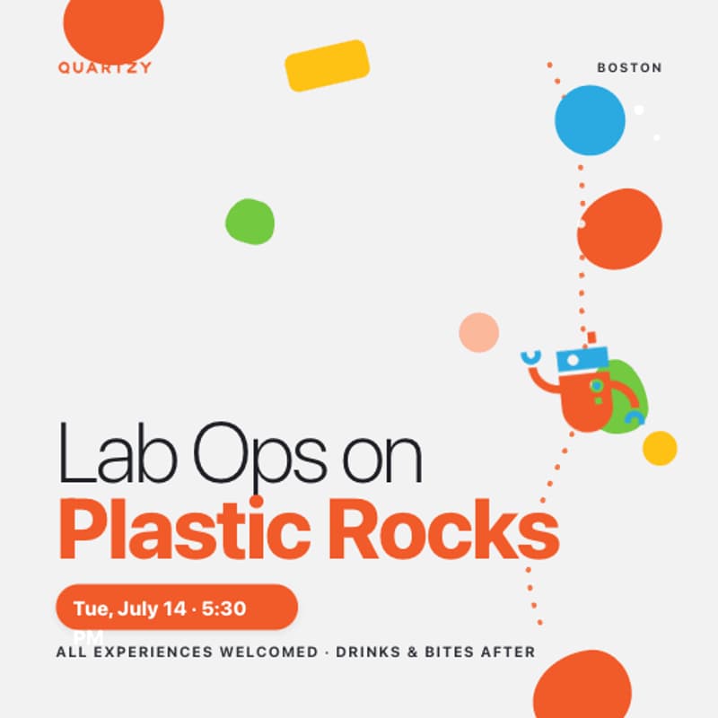 Cover Image for Lab Ops on Plastic Rocks: a Meet-Up for Life Science folks
