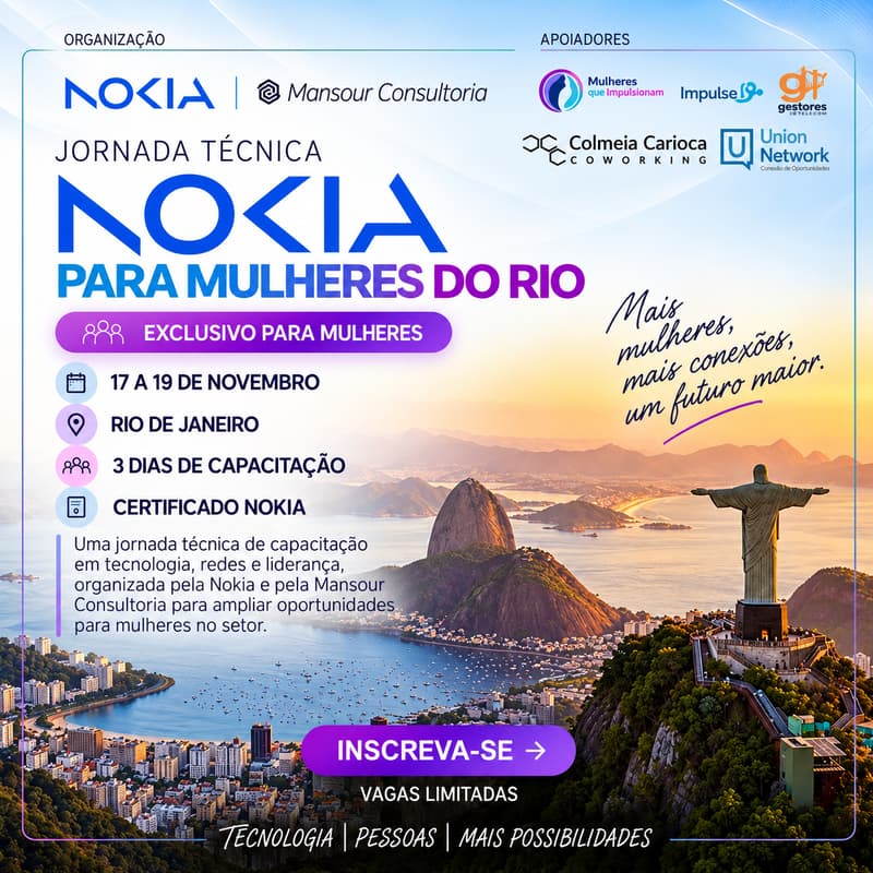 Cover Image for Jornada Técnica Nokia para Mulheres