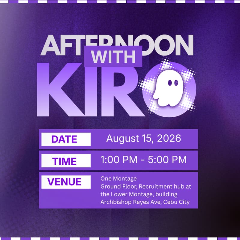 Cover Image for AWS UG Cebu - Build Afternoon: Build with Kiro CLI @Kuehne+Nagel w/ CJUG