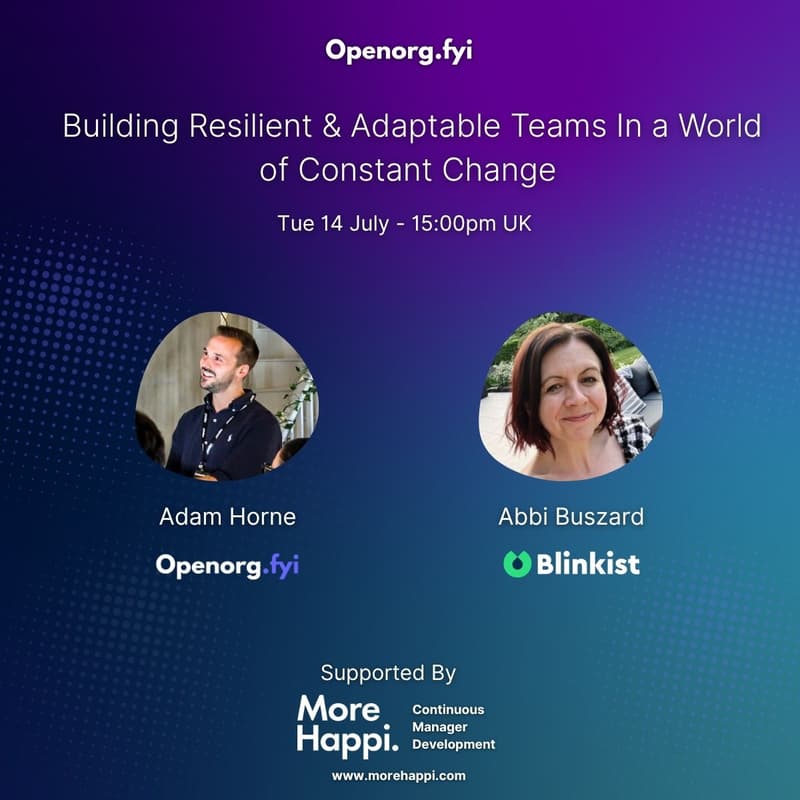 Cover Image for Building Resilient & Adaptable Teams in a World of Constant Change