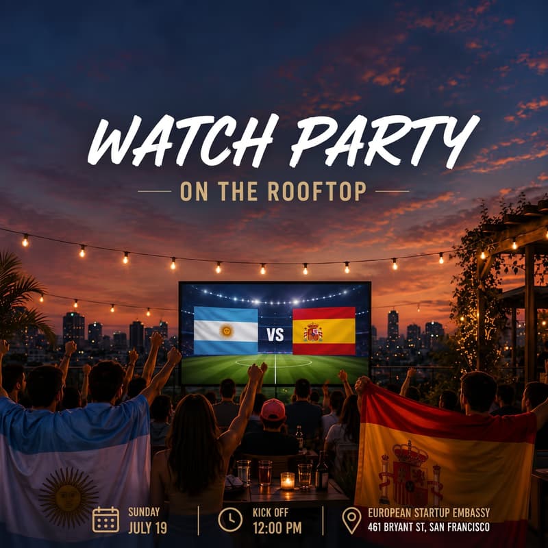 Cover Image for ⚽The FIFA World Cup Final WatchParty: Rooftop🏆