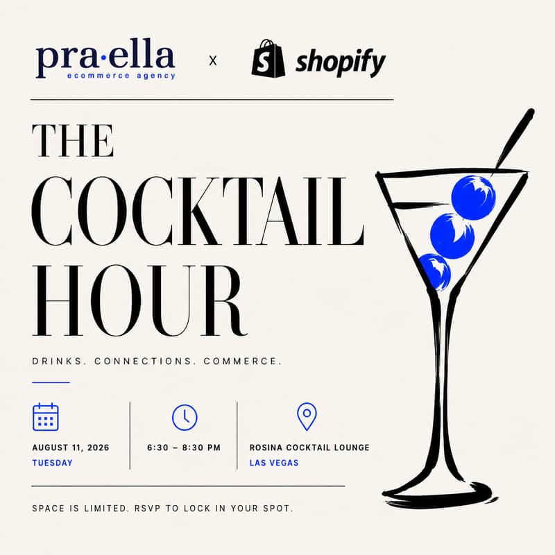 Cover Image for 'The Cocktail Hour' presented by Praella & Shopify