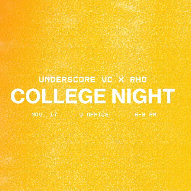 Cover Image for College Night: Underscore VC x Rho