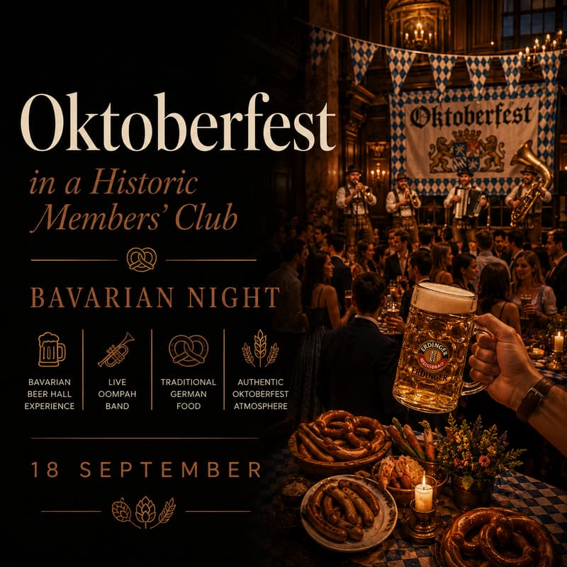 Cover Image for Oktoberfest in a Historic Members’ Club | Bavarian Night