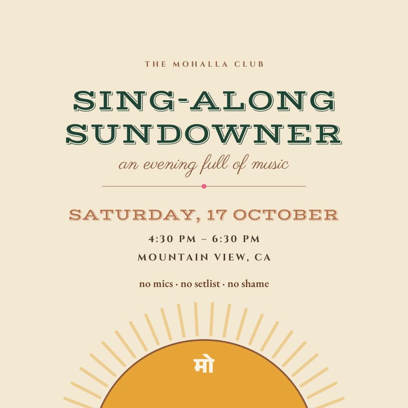 Cover Image for Sing-along Sundowner - Mountain View, CA
