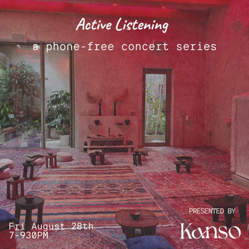 Cover Image for Active Listening: A Phone-Free Concert Series (NYC)
