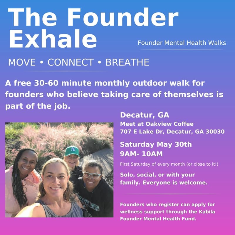 Cover Image for The Founder Exhale - Decatur, GA