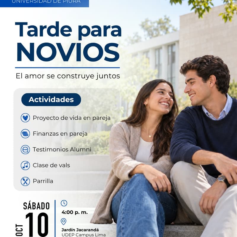 Cover Image for Juntos: Una tarde para novios o enamorados Alumni UDEP