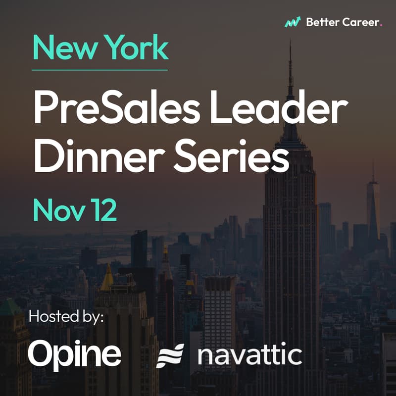 Cover Image for PreSales Leaders Dinner Series [NYC]