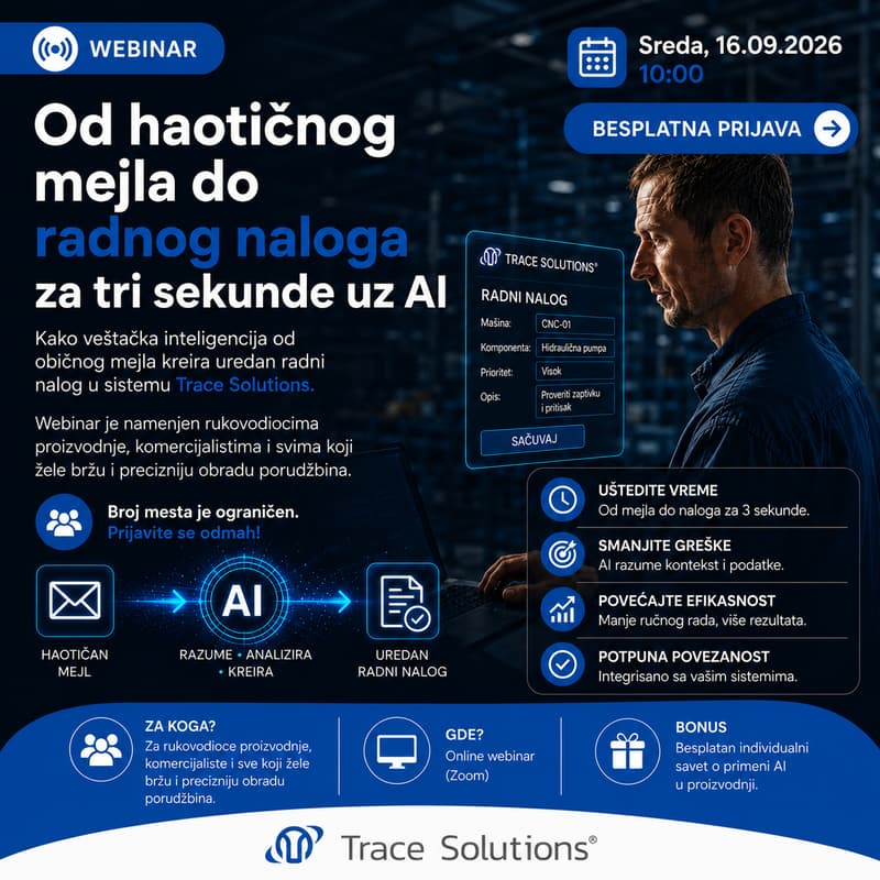 Cover Image for Od haotičnog mejla do radnog naloga za tri sekunde uz AI | sreda, 16. septembar | 10:00