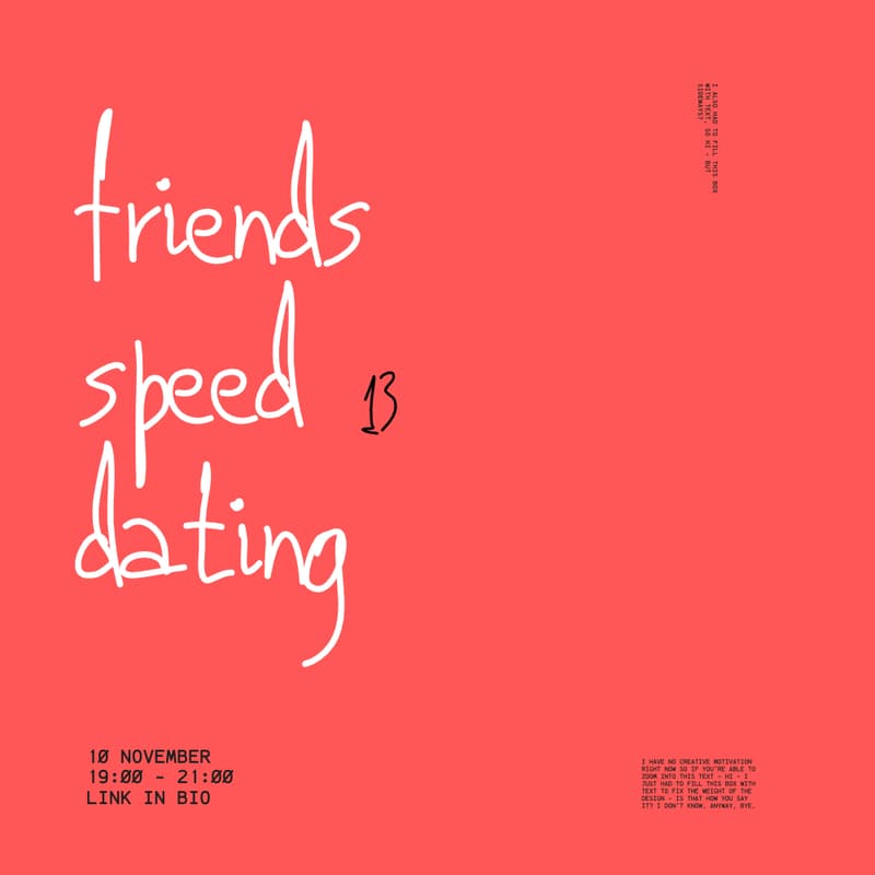 Cover Image for Warsaw Creative Club: Friends Speed Dating