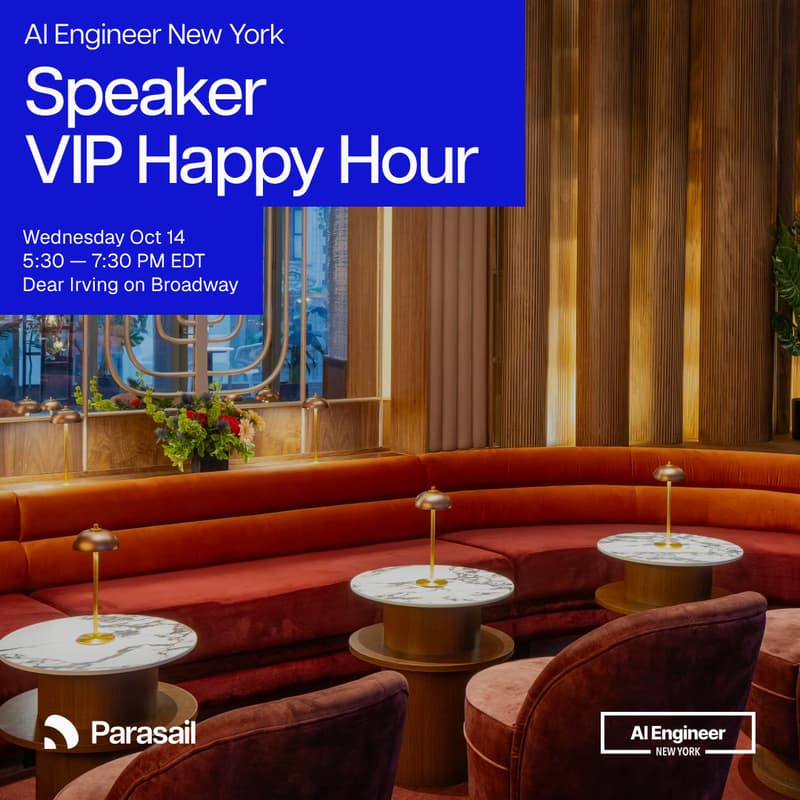 Cover Image for Speaker VIP Happy Hour @ AI Engineer New York