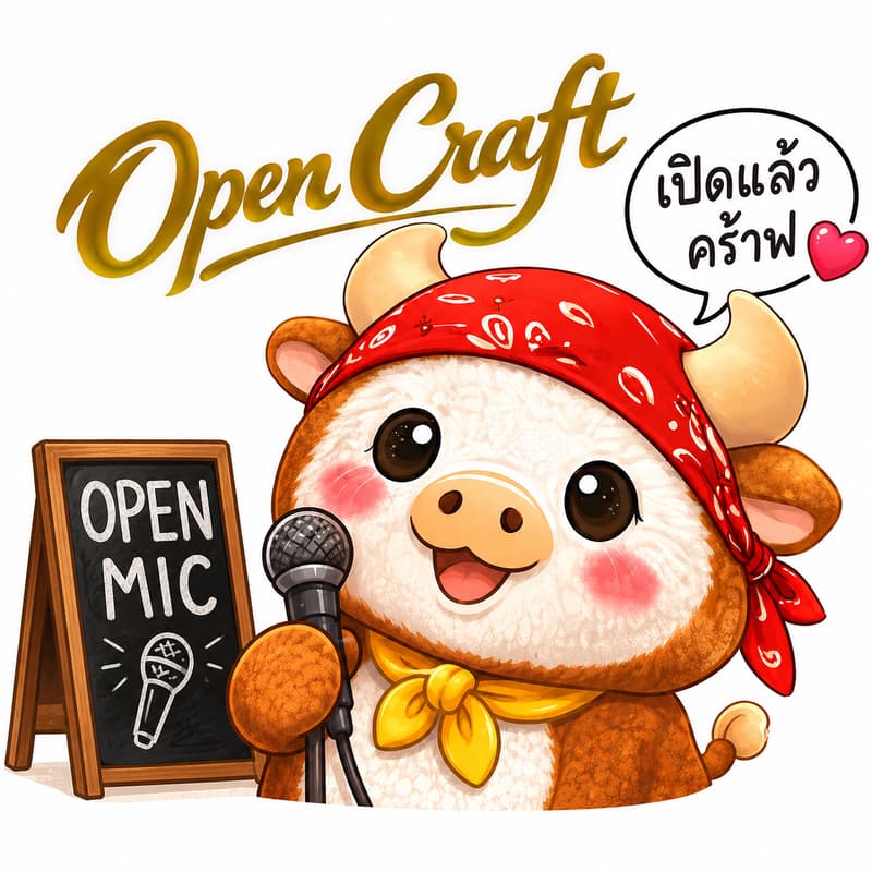 Cover Image for 🎤 เปิดไมค์ เปิดใจ @ OpenCraft