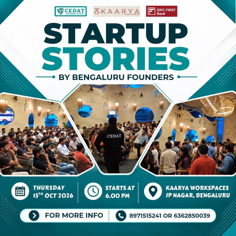 Cover Image for Startup Stories by Bengaluru Founders