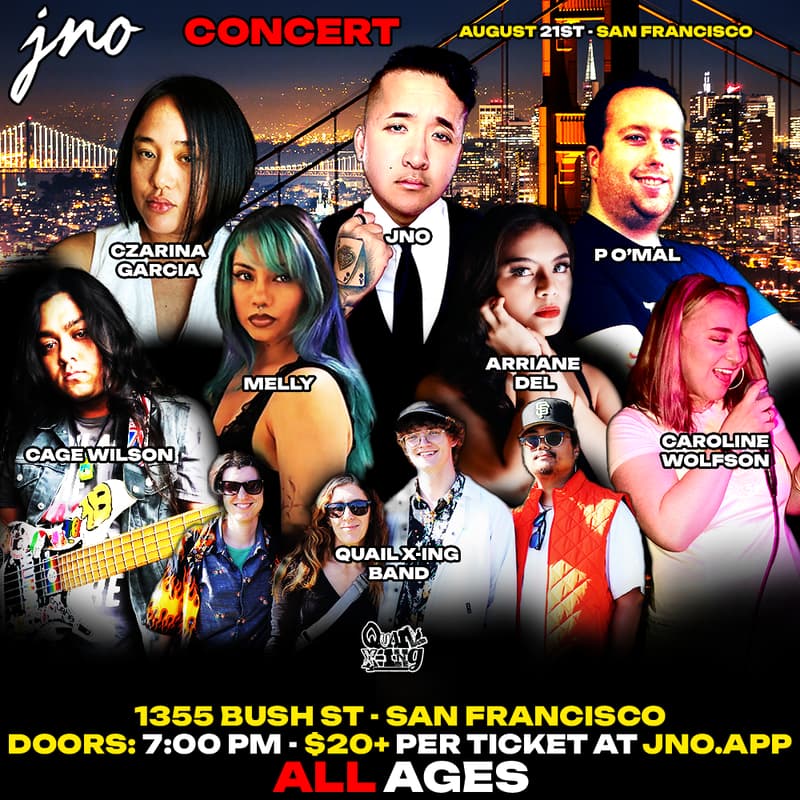 Cover Image for JNO Concert - 1355 Bush St | San Francisco 8-21-2026