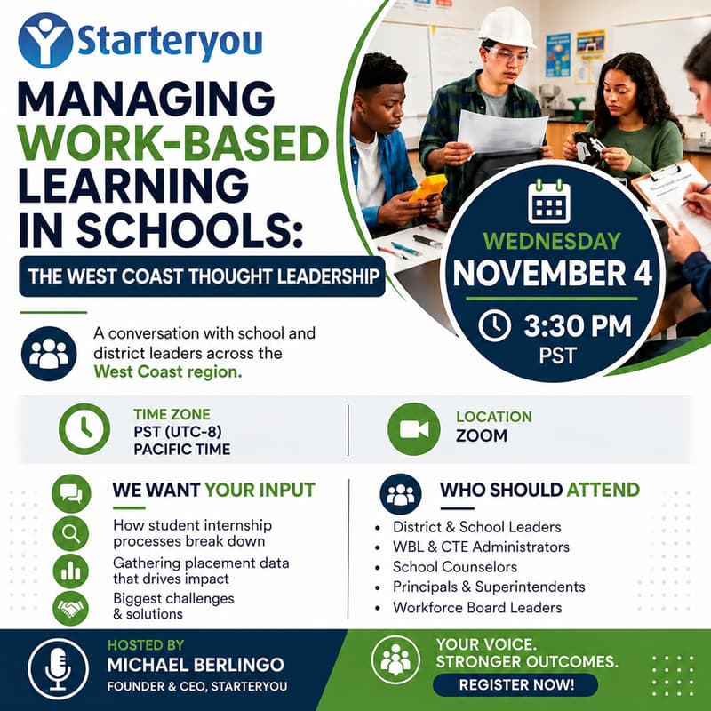 Cover Image for Managing Work-Based Learning in West Coast Schools: District Thought Leadership Group