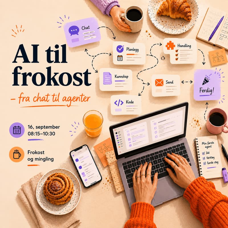Cover Image for AI til frokost – fra chat til agenter