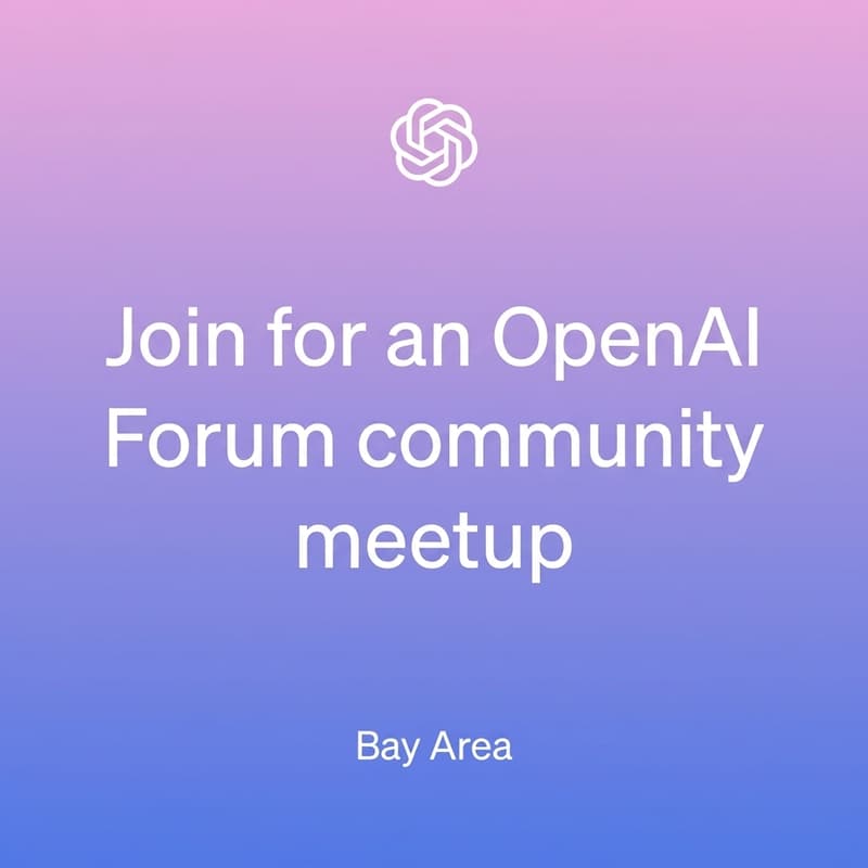 Cover Image for OpenAI Forum Community Walk + Coffee