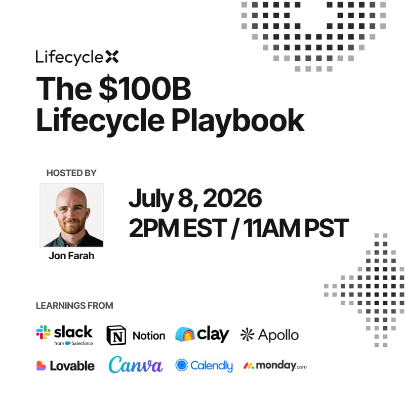 Cover Image for WORKSHOP: The $100B Lifecycle Playbook