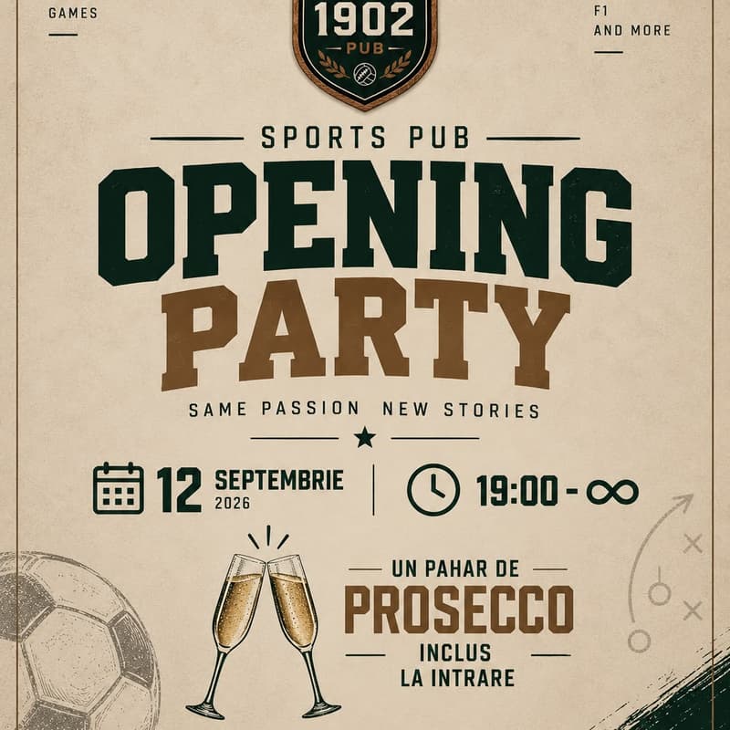 Cover Image for OPENING PARTY @ CLUB 1902 🥂🏆