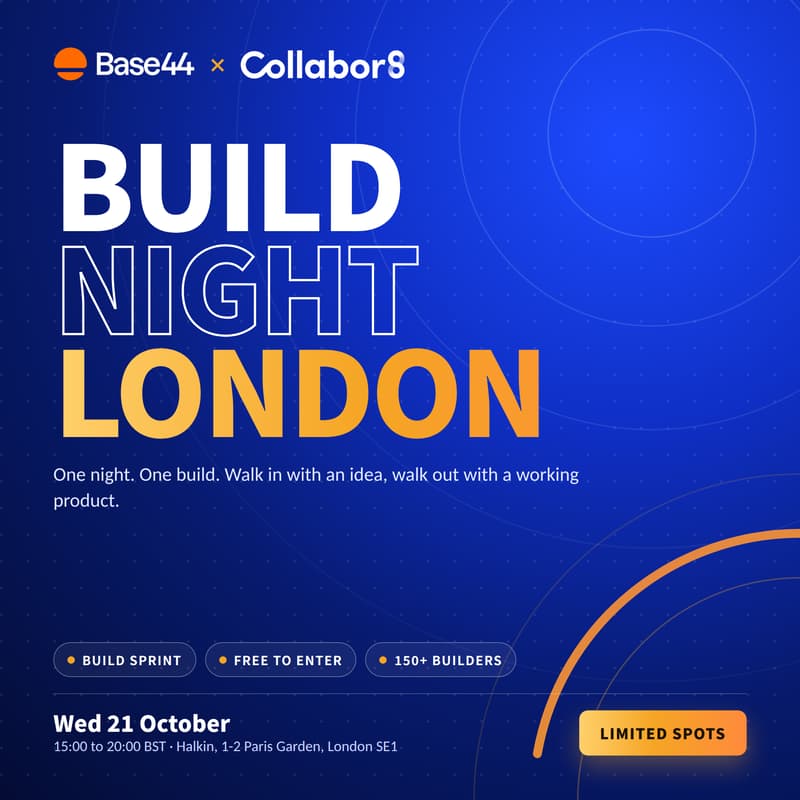Cover Image for DATE TBC - Build Night London - Collabor8 x Base44