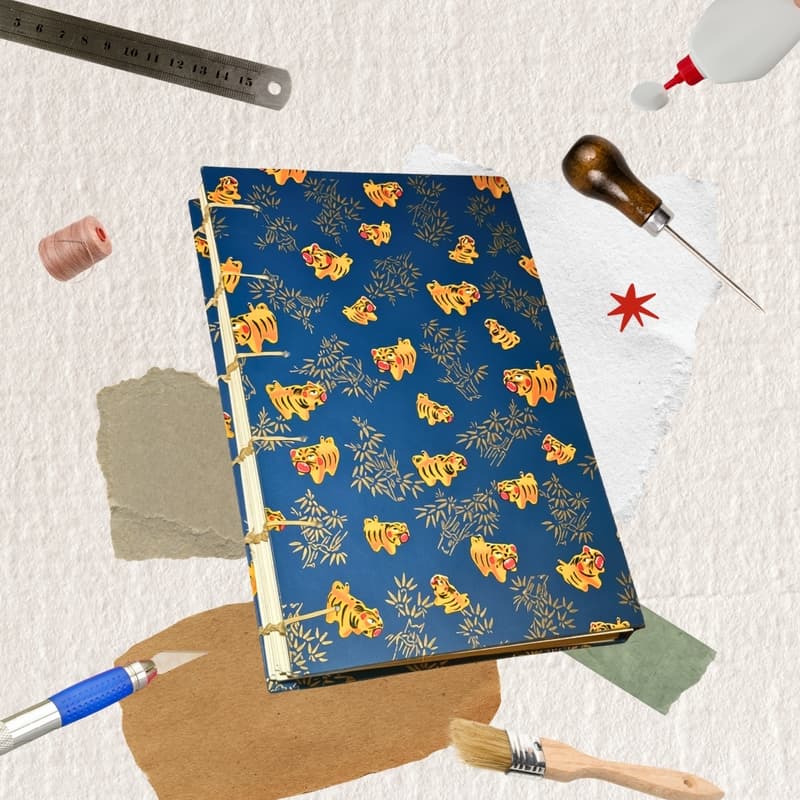 Cover Image for Hand-Bound Journal: Coptic Stitch