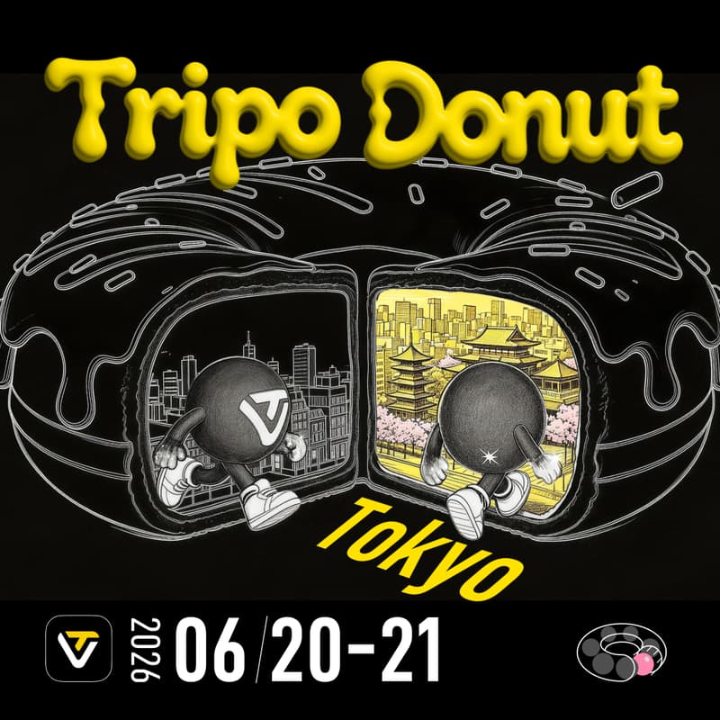 Cover Image for Tripo Donut: AI 3D Digital Asset Workshop | 🌸Tokyo🌸
