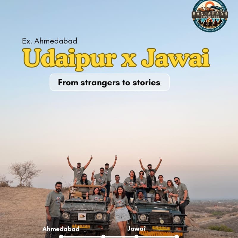 Cover Image for Udaipur–Jawai Getaway x BanjaRaah : Where Strangers Meet, Memories Happen.