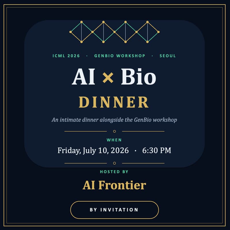 Cover Image for ICML26 Bio x AI Dinner