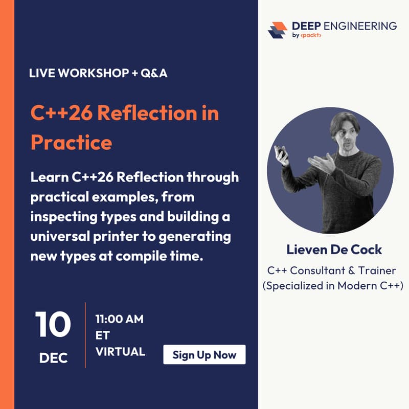 Cover Image for C++26 Reflection in Practice