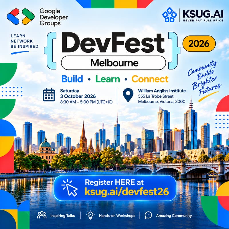 Cover Image for GDG Melbourne Devfest 2026