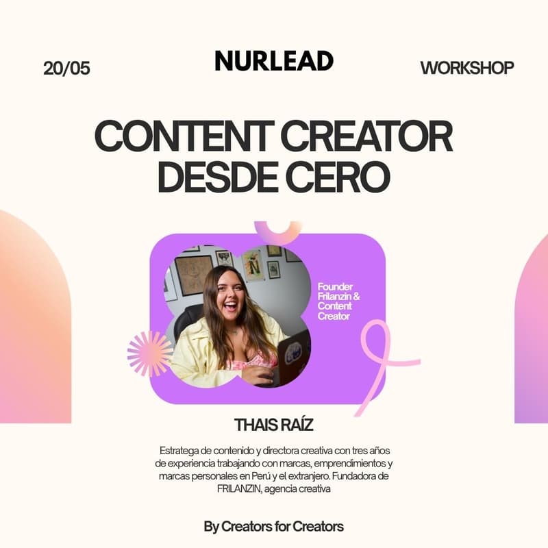 Cover Image for Workshop Gratuito: Content Creator Desde Cero