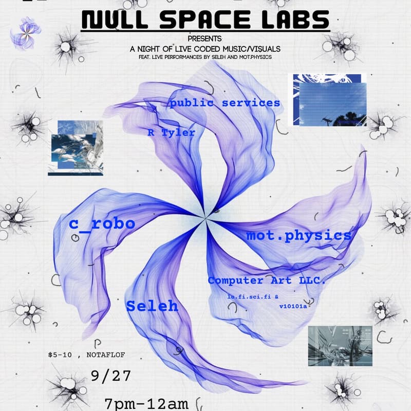 Cover Image for NULL SPACE LABS presents: A Night Of Live Coding And Live Music