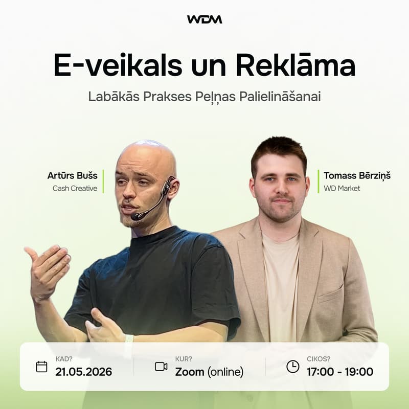 Cover Image for Meta reklāma & UX — efektīvākā kombinācija Tava e-veikala peļņas palielināšanai.