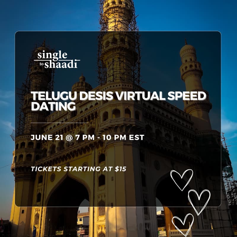 Cover Image for Telugu Desis Virtual Speed Dating